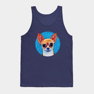 Mexican Chihuahua Folk Painting Tank Top